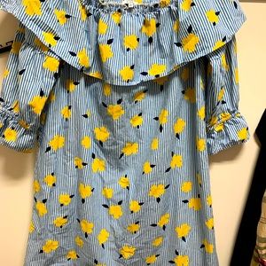 Crown and Ivy off to shoulder summer dress women’s size medium